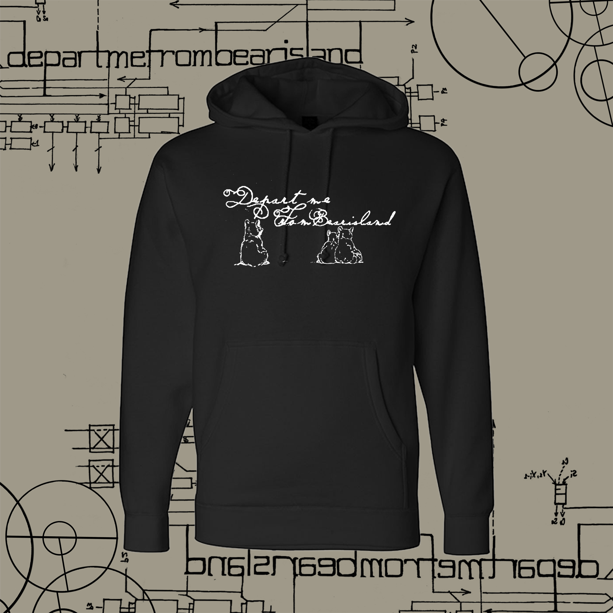 "Bear Island" Hoodie Black SHIPPING JUNE 15TH