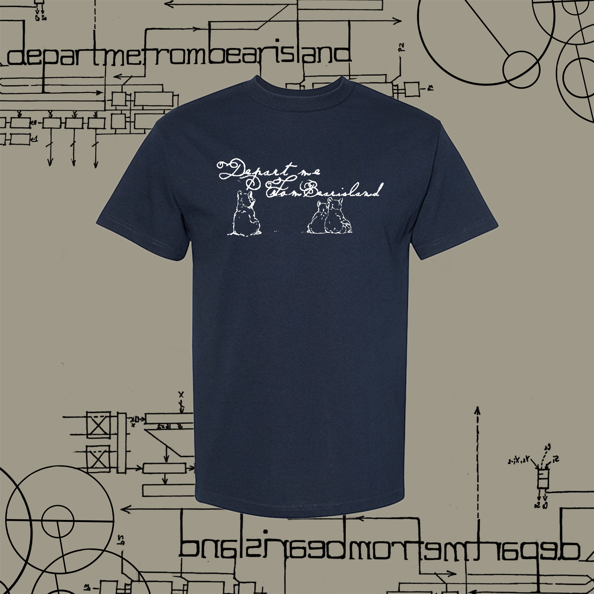 "Bear Island" Tee Navy SHIPPING JUNE 15TH